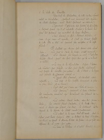 [MANUSCRIPT - FINANCE] FRANCIS, John. History...