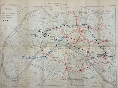 [PARIS]. HERVIEU, Jules. Le Chemin de fer...