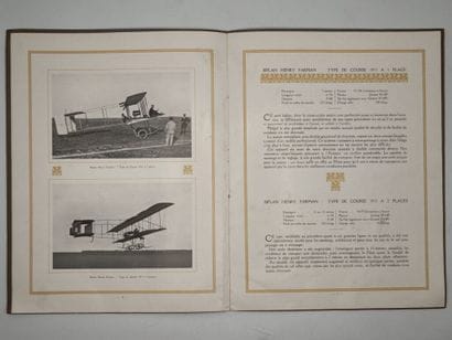 [AÉRONAUTIQUE]. Biplans et monoplans Henry...