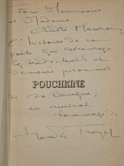 TROYAT, Henri. Pouchkine.

Bel exemplaire...