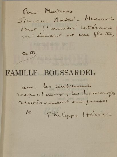 HÉRIAT, Philippe. The Boussardel Family.

A...