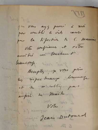 DUTOURD, Jean. Doucin. Confession.

Bel exemplaire...