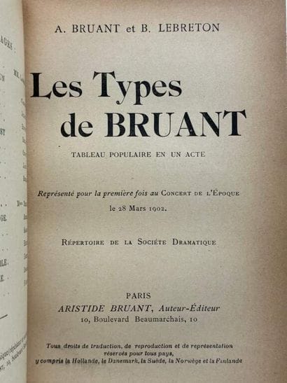 BRUANT, Aristide et LEBRETON, Benjamin. Les...
