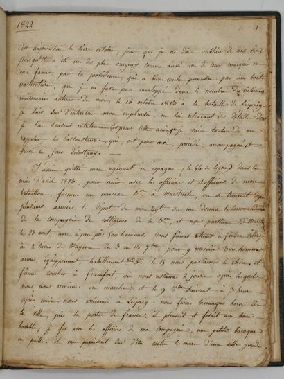 [MANUSCRIPT - NAPOLEON] GAUVILLE, Adolphe...