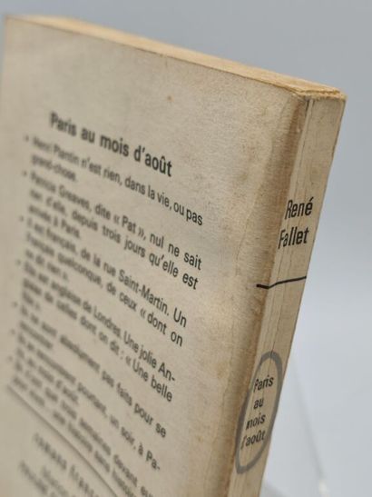 FALLET, René. Paris au mois d'août.

Édition...