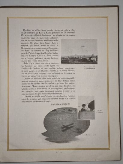 [AÉRONAUTIQUE]. Biplans et monoplans Henry...
