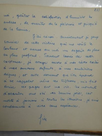 [MANUSCRIPT - SABATIER] PYRÈNE, Georges....