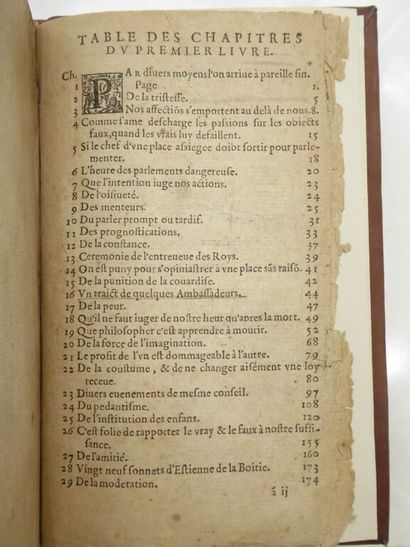 MONTAIGNE, Michel de. Les Essais de Michel...