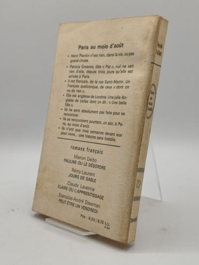 FALLET, René. Paris au mois d'août.

Édition...