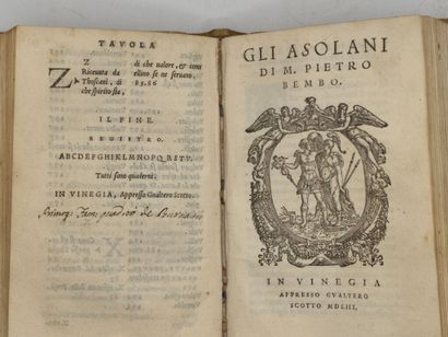 BEMBO, Pietro. Le Prose - Gli Asolani - Le...