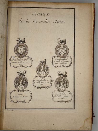 [HÉRALDIQUE - PICARDIE]. Extrait de la Généalogie...