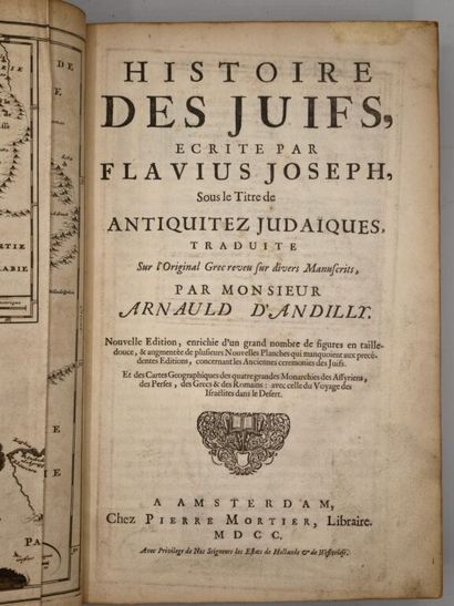 FLAVIUS JOSÈPHE et ARNAULD D'ANDILLY, Robert...