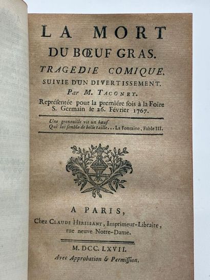 [VOLTAIRE - RÉTIF DE LA BRETONNE]. Recueil...