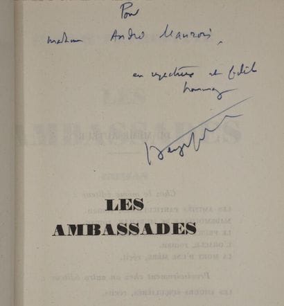 PEYREFITTE, Roger. Les Ambassades.

Edition...