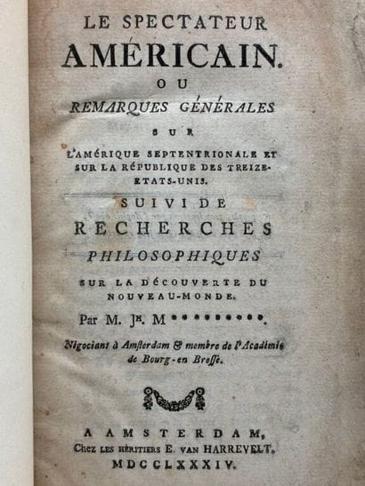 [ETATS-UNIS - MANDRILLON, Joseph]. Le Spectateur...