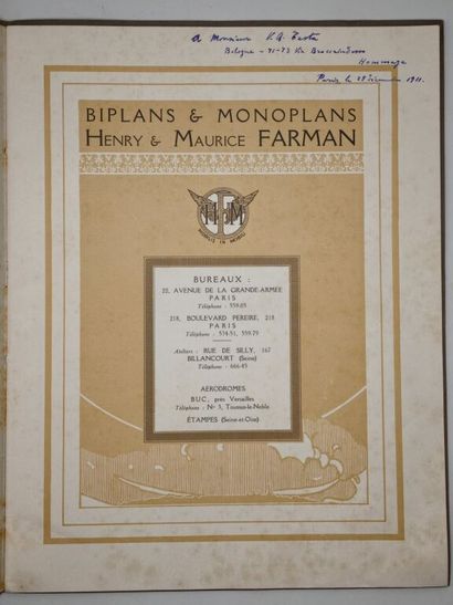[AÉRONAUTIQUE]. Biplans et monoplans Henry...