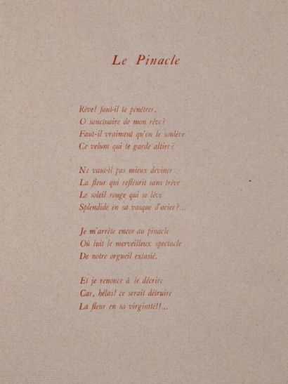 DOBLER, Henri. La Maison de rêve. Compositions...