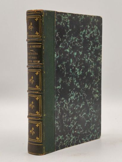 GONCOURT, Edmond et Jules. Portraits intimes...