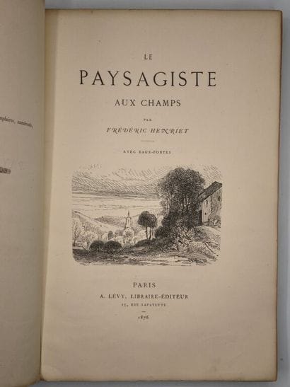 HENRIET, Frédéric. Le Paysagiste aux champs.

Seconde...