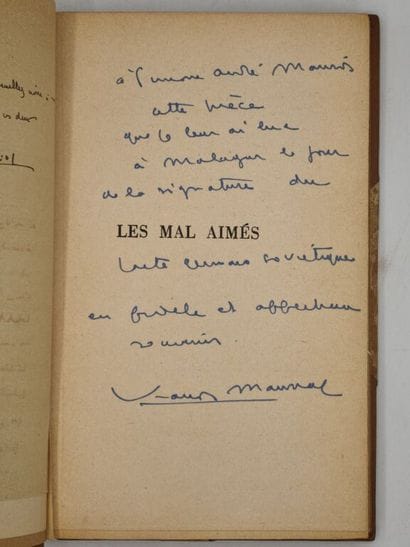 MAURIAC, François. Les Mal Aimés. Pièce en...
