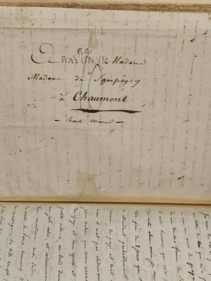[MANUSCRIPT - NAPOLEON] GAUVILLE, Adolphe...