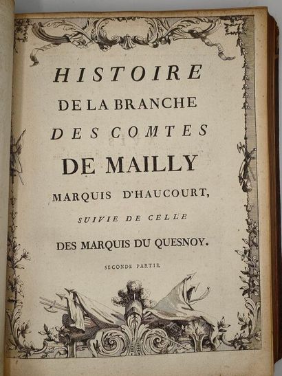 [HÉRALDIQUE - PICARDIE]. Extrait de la Généalogie...