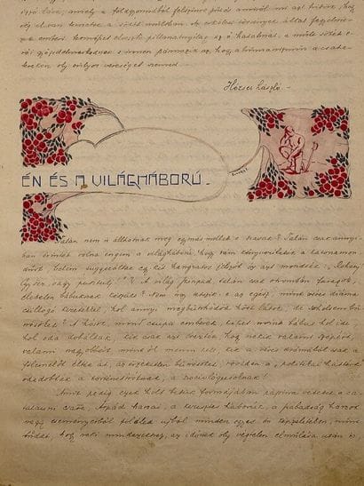 [MANUSCRIPT - HUNGARIAN AVANT-GARDE] BODZASY,...