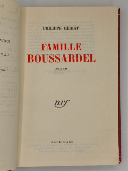 HÉRIAT, Philippe. The Boussardel Family.

A...