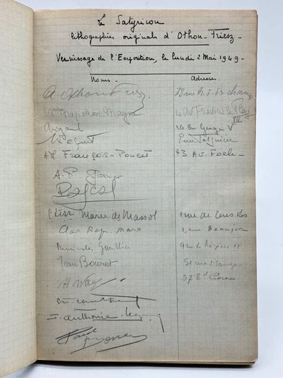 [BIBLIOPHILIE - LIVRE D'OR]. Registre de...