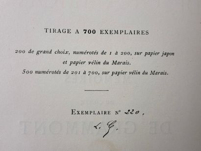 HAMILTON, Antoine. Mémoires du comte de Grammont.

Edition...