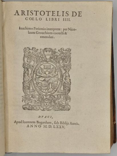 ARISTOTE - BUISSERET, Hugues. Recueil de...