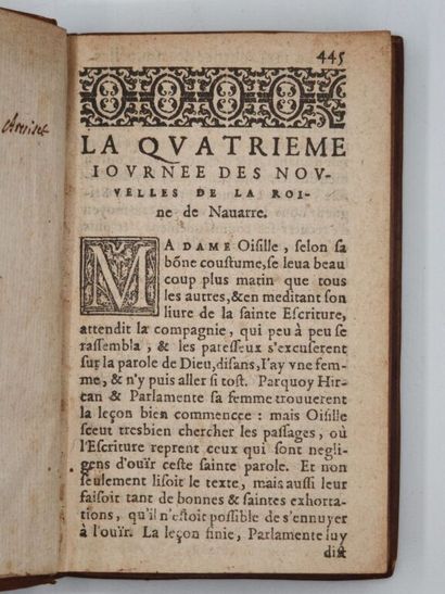 MARGUERITE OF ANGOULEME. The Heptameron,...