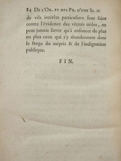 [DUPONT DE NEMOURS, Pierre-Samuel]. De l'origine...