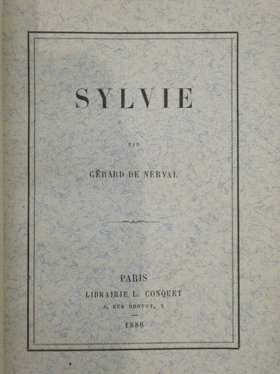 NERVAL, Gérard de et RUDAUX Edmond. Sylvie....
