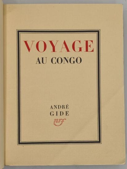 GIDE, André et ALLÉGRET, Marc. Voyage au...