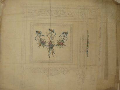 [ARTS DECORATIFS - ÉBENISTERIE]. Ensemble...