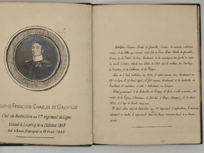 [MANUSCRIPT - NAPOLEON] GAUVILLE, Adolphe...