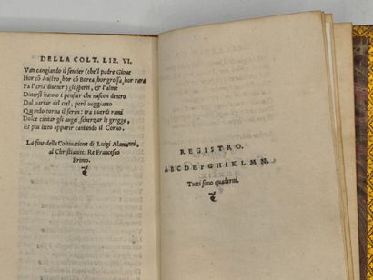 [AGRICULTURE]ALAMANNI, Luigi. La Coltivatione.

Deuxième...