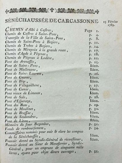 [LANGUEDOC]. Minutes of the Assembly of the...