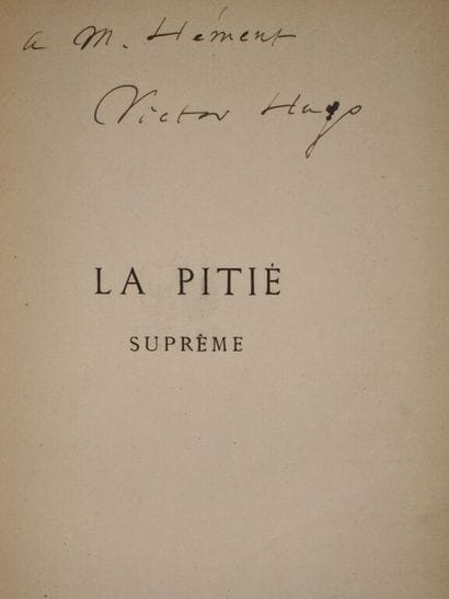 HUGO, Victor. *La Pitié suprême*.

First...