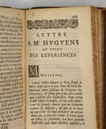 [PERRAULT, Pierre]. De l'origine des fontaines.

Édition...
