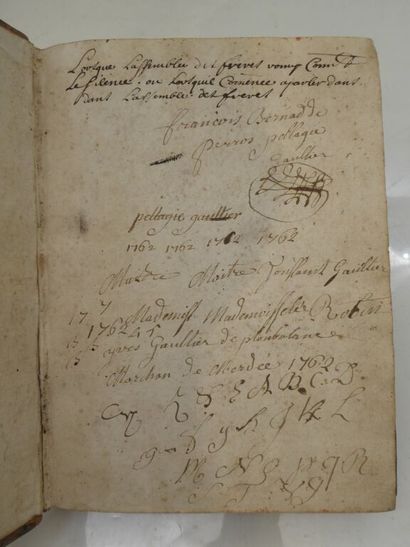 [MANUSCRIPT - BRITTANY] GAULTIER, Johannes....