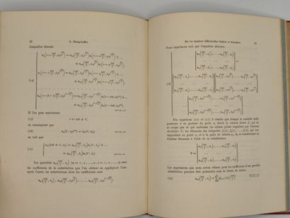 MITTAG-LEFFLER, Gösta. Sur la représentation...