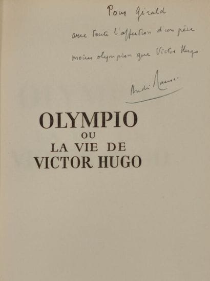 MAUROIS, André. Olympio ou la vie de Victor...
