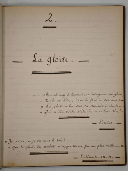 [MANUSCRIPT - CRIMEAN WAR] MÈZIÈRES, J. de....