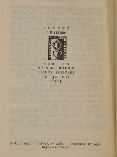 FALLET, René. Paris au mois d'août.

Édition...