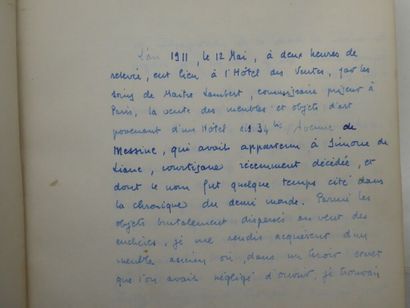[MANUSCRIPT - SABATIER] PYRÈNE, Georges....