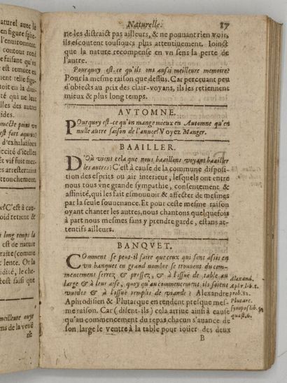 DU PLEIX, Scipion. La Curiosité naturelle...