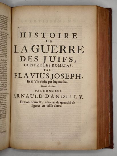 FLAVIUS JOSÈPHE et ARNAULD D'ANDILLY, Robert...