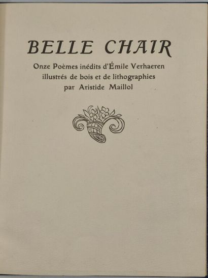 VERHAEREN, Émile et MAILLOL, Aristide. Belle...